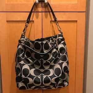 Like New! Coach Signature Ottoman Large Brooke